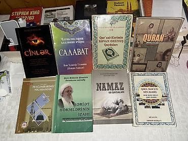 Dini kitablar: Kitabların hər biri 2 azn. Tək-tək satılmır. Toplu şəkildə alana əlavə — 1