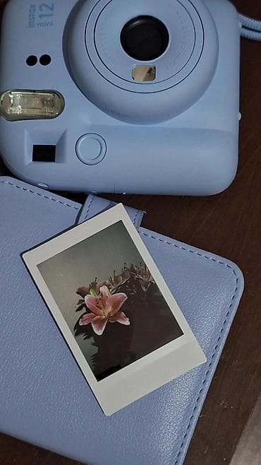 Fujifilm Instax mini 12 “Pastel Blue” instant kamera seti