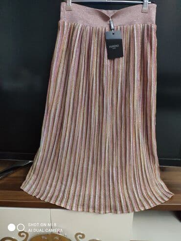 трикотажные юбки для девочек: Миди Юбка, S — 4