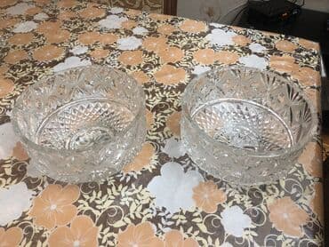 Mətbəx aksesuarları: Xrustal meyvə qabı,biri 20 azn — 1