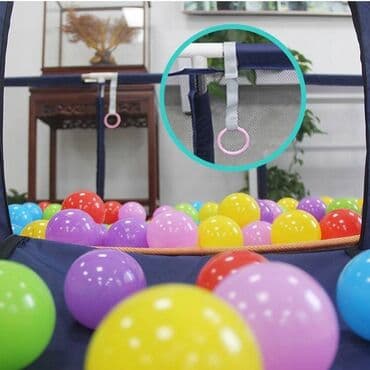 uşaq üçün manej: ♥️Böyük ölçülü uşaq meydançası, Selonis, boz/mavi/qırmızı/ Təsvir — 5