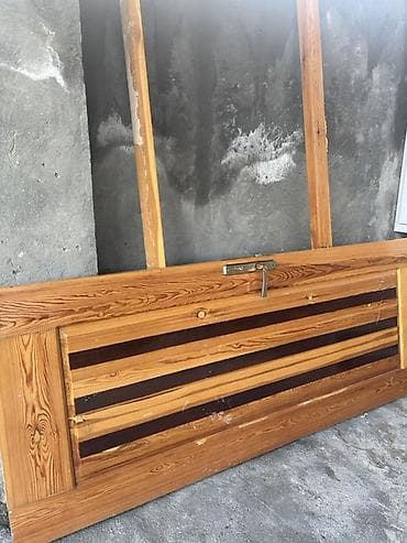 qapi bezekleri: Taxta qapı dəsti - Material: təbii ağac (şam tipli), lakla örtülmüş — 2