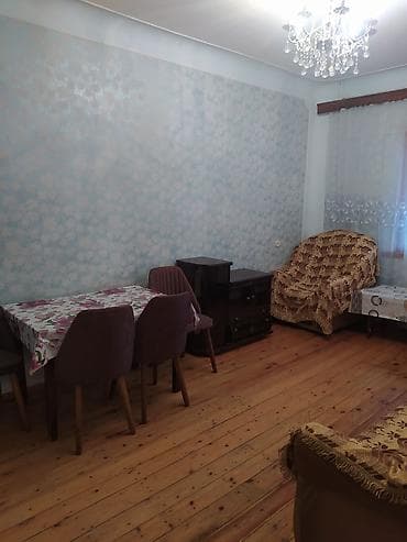 3 otaqlı mənzil – mebellə - Geniş və işıqlı otaq, taxta döşəmə - — 3