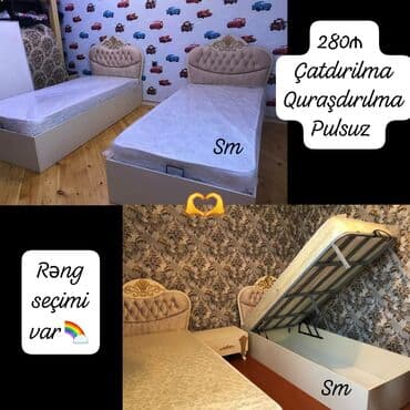 Yeni, Təknəfərlik çarpayı, Bazalı, Matras ilə, Siyirməsiz lalafo.az -da Yeni, Təknəfərlik çarpayı, Bazalı, Matras ilə, Siyirməsiz