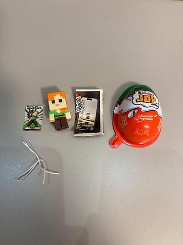 iran konfeti: Məhsul: Kinder Joy – Minecraft seriyası, oyunçaqlı şokolad kremi — 8