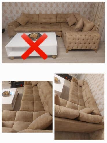 Künc divan, İşlənmiş, Bazasız, Çatdırılma yoxdur