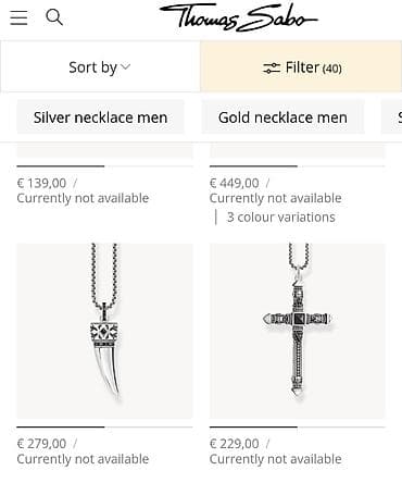 Bijuteriya: Boyunbağı, Thomas Sabo, Gümüş — 2