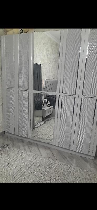 5 qapı, Güzgülü, Boz, Açılan, Düz dolab