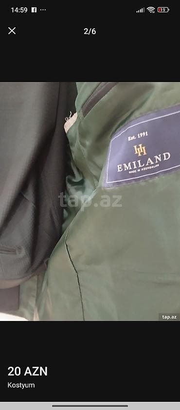 paltolar kişi: 3 dəst kastyum salvar Emiland əla vəziyyətdədilər — 4