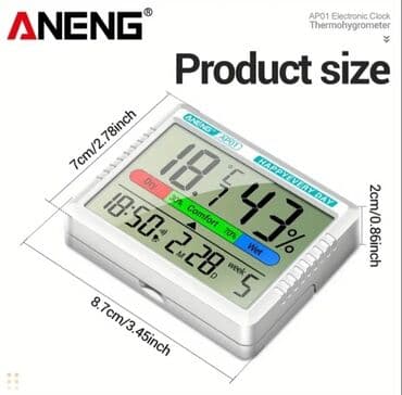 ağıllı şap: Termo-hiqrometr. Model: ANENG AP-01 Çox səhnəli termometr-hiqrometr — 5