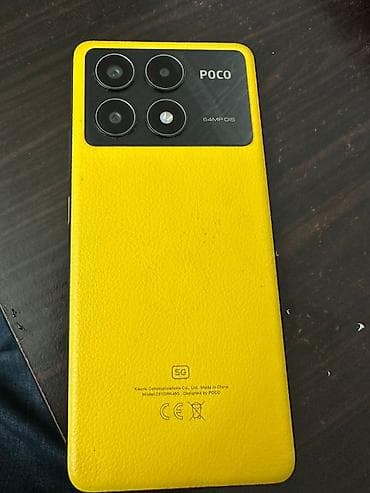 redimi note 14: Poco X6 Pro 5G, rəng - Sarı, Barmaq izi — 2