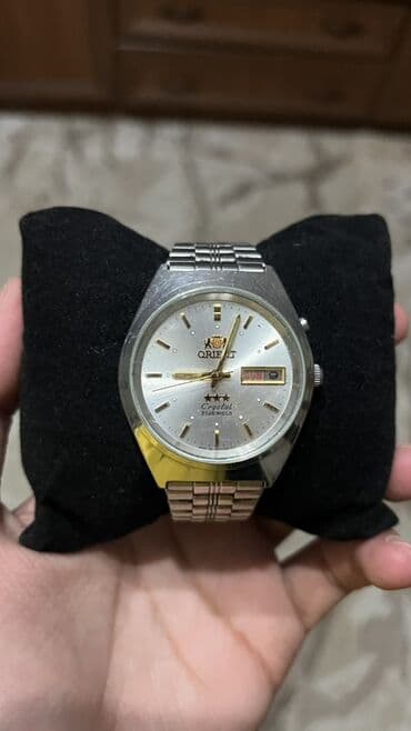 обручальные кольца баку: Б/у, Наручные часы, Orient, цвет - Серебристый — 1