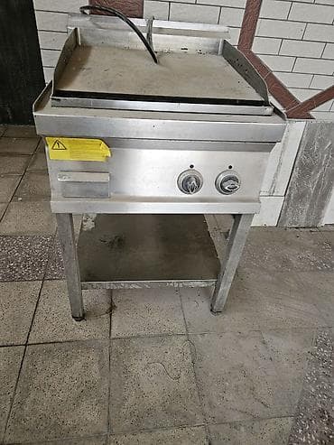 Restoran, kafe avadanlığı: Paslanmaz poladdan peşəkar elektrikli planşa (qril tavam) - Material — 1