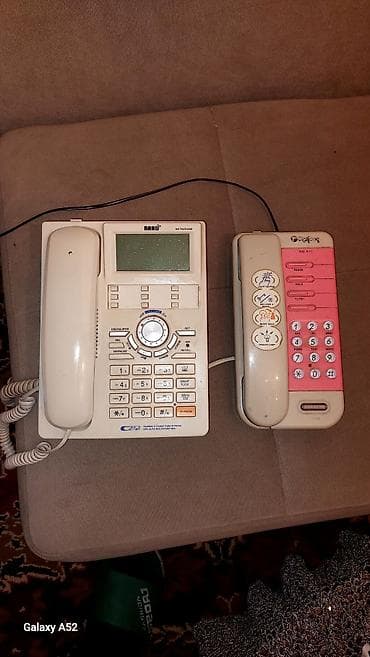 spirallı pec: Stasionar telefon Simli, İşlənmiş, Ünvandan götürmə — 1