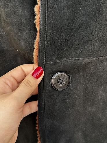 tap az kaska: Kişi üçün Orijinal Təbii Süet və Kürk Dublyonka (Qışlıq) Material — 5