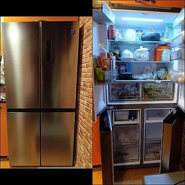 4 qapılı Haier Soyuducu Satılır, rəng - Gümüşü