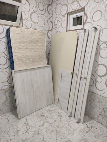 кресло кровать купить в баку: İşlənmiş, Təknəfərlik çarpayı, Bazalı, Matras ilə — 1