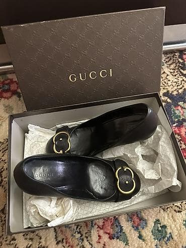 Женская обувь: Gucci qadın ayaqqabısı - Model: klassik qara baletka/loafer üslubunda — 1