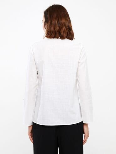 zara qadın: Блузка, состав 100% хлопок — 5