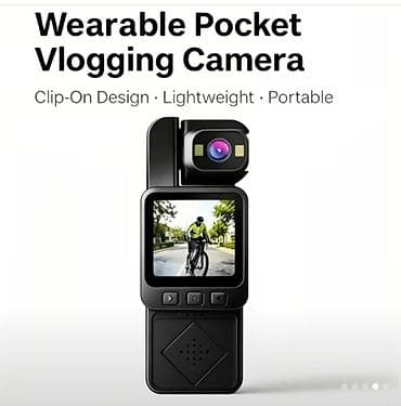 Geyilə bilən cib vlogging kamerasi – portativ video qeydiyyatçı - — 4