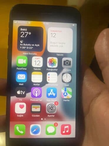 Apple iPhone: IPhone 7, 128 GB, Qara, Barmaq izi