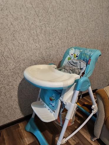 uşaq yelenceyi: Uşaq yemək stulu - Rəng: mavi-ağ - Brend etiketində: Forbaby - Yumşaq — 5