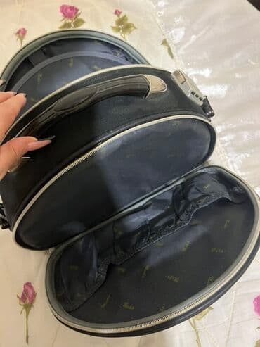 wolt cantası: Kosmetika və fərdi əşyaların saxlanması üçün nəzərdə tutulmuş qara — 3