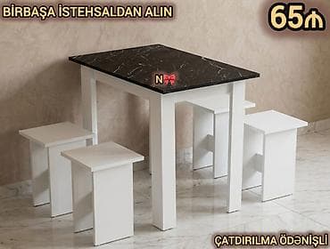 kuxna stolu: Satılır:*birbaşa istehsalçıdan masa dəsti* Qeyd: Bütün rənglər hazır — 1