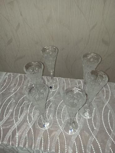 xrustal rumka: Rümkalar, rəng - Ağ, Xrustal, 6 ədədli dəst — 4