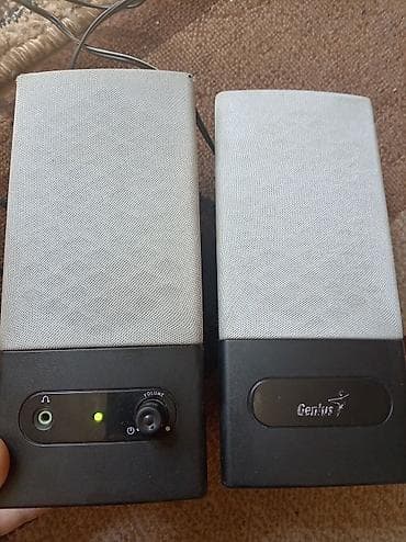 kompyuter hp: Genius masaüstü kompüter akustik sistemi – 2.0 stereo kolon dəsti - — 1