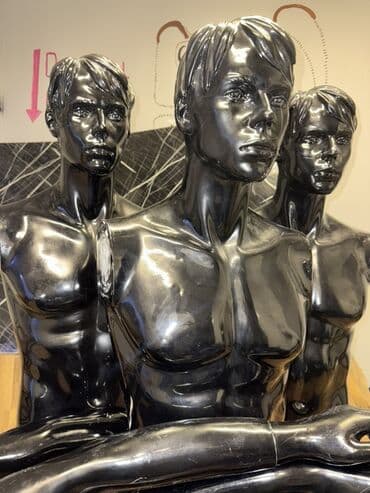 манекен груша: Мужской, Пластик, пластмасса, Черный — 3