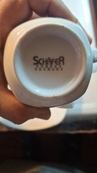 annaberry turkiye: Çay dəsti, rəng - Ağ, Farfor, Schafer, Türkiyə — 4