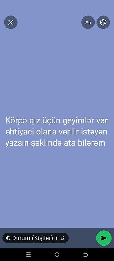 Körpə qız üçün geyim dəsti - Körpə qız uşaqları üçün müxtəlif