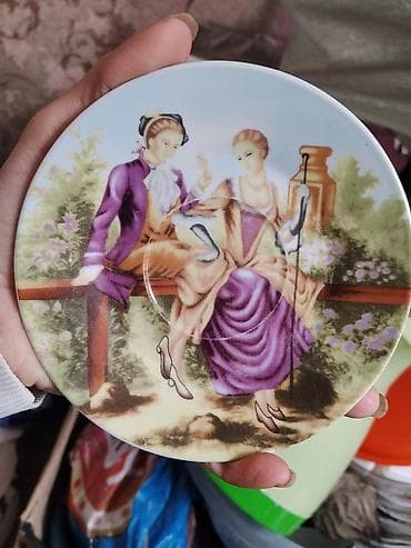 nisan tortlari sekilleri: Boşqablar, 6 ədədli dəst, Keramika — 1