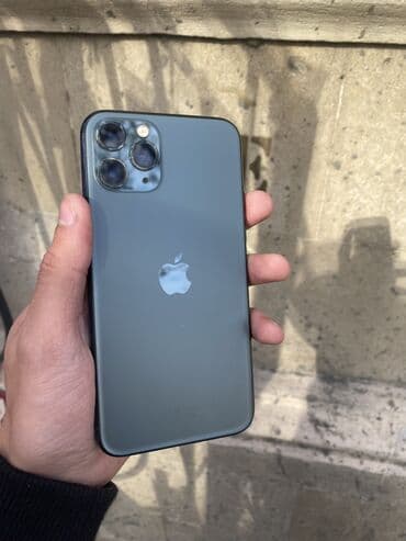 11 ekran: IPhone 11 Pro, 64 GB, Matte Midnight Green, Simsiz şarj, Zəmanət, Sənədlərlə — 1