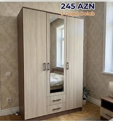 divan gence: Yeni, 3 qapılı, Güzgülü, Açılan, Düz dolab — 1