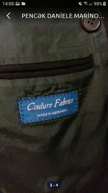 deri pencekler: Pencək dani̇ele mari̇no 58 razmer 1 dəfə geyi̇li̇b çox yaxşi — 2