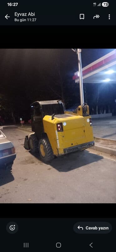 qoşqu lapetlər: Sürüşdürmə yükləyicisi (skid-steer loader) - Rəng: sarı/qara korpus - — 4