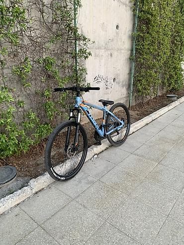 toba velosiped: Toga markalı dağ velosipedi - Rəng: açıq mavi, narıncı və qara — 2