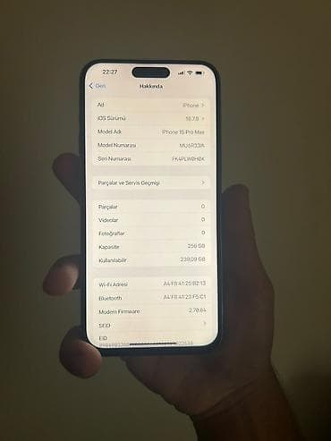 pro 11: IPhone 15 Pro Max, 256 GB, Blue Titanium, Face ID — 2