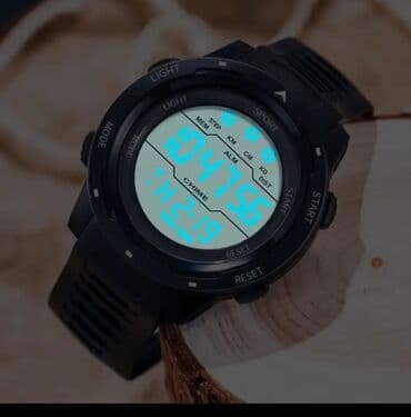 elektron saat oyrənmək: - Ekran: Böyük rəqəmsal displey, mavi arxa işıq (LIGHT düyməsi) – — 3