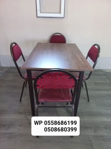 Bağ, çöl masa və oturacaq dəstləri: Yeni, Dördbucaq masa, 4 stul, Açılmayan, Azərbaycan — 10