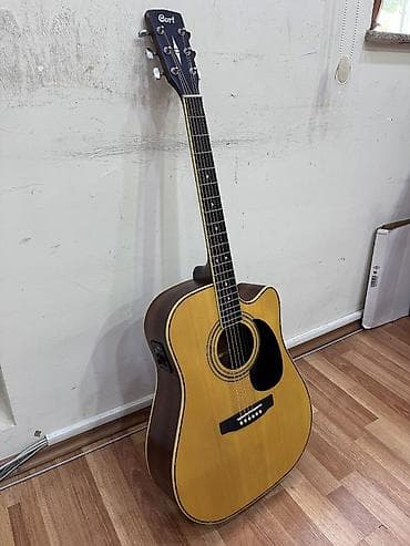 gitara simleri: Cort AD880 CE NS Elektro akustik gitara Ekvalayzeri işləyir Üstündə — 1