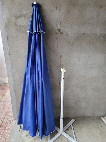 Şlanqlar: Böyük bağ/terrasa çətiri – mavi rəng Qiymət 65 AZN .Çox az istifadə — 4