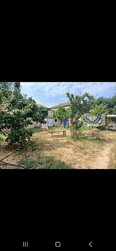 bag evlerinde: Satılır: həyətyanı torpaq sahəsi - Hasara alınmış, dörd tərəfi daş — 2