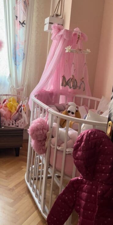 Qız üçün, Yumru, Beşik, Dəst ilə, Matras ilə, Yellənmə mexanizm ilə