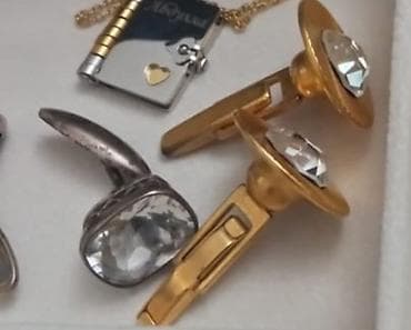 Zərgərlik əşyaları: Kişi üçün aksesuar dəsti – sancaqlar və qol düymələri - Klassik — 1