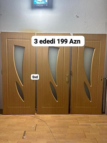 Декоративные панели для стен: 3 eded qapı 85/205 ölçüde 1 i sağa 2 si sola açılır. Çerçive — 1