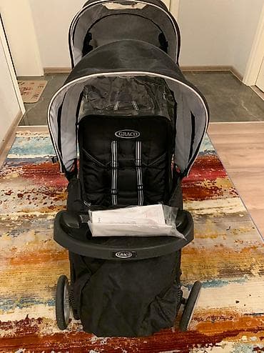komplekt: Детская двойная коляска graco. Коляску можно использовать для двоих — 3