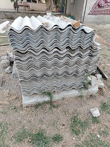 Dalğalı şifer dam örtüyü təbəqələri - Material: beton/şifer əsaslı at lalafo.az Dalğalı şifer dam örtüyü təbəqələri - Material: beton/şifer əsaslı